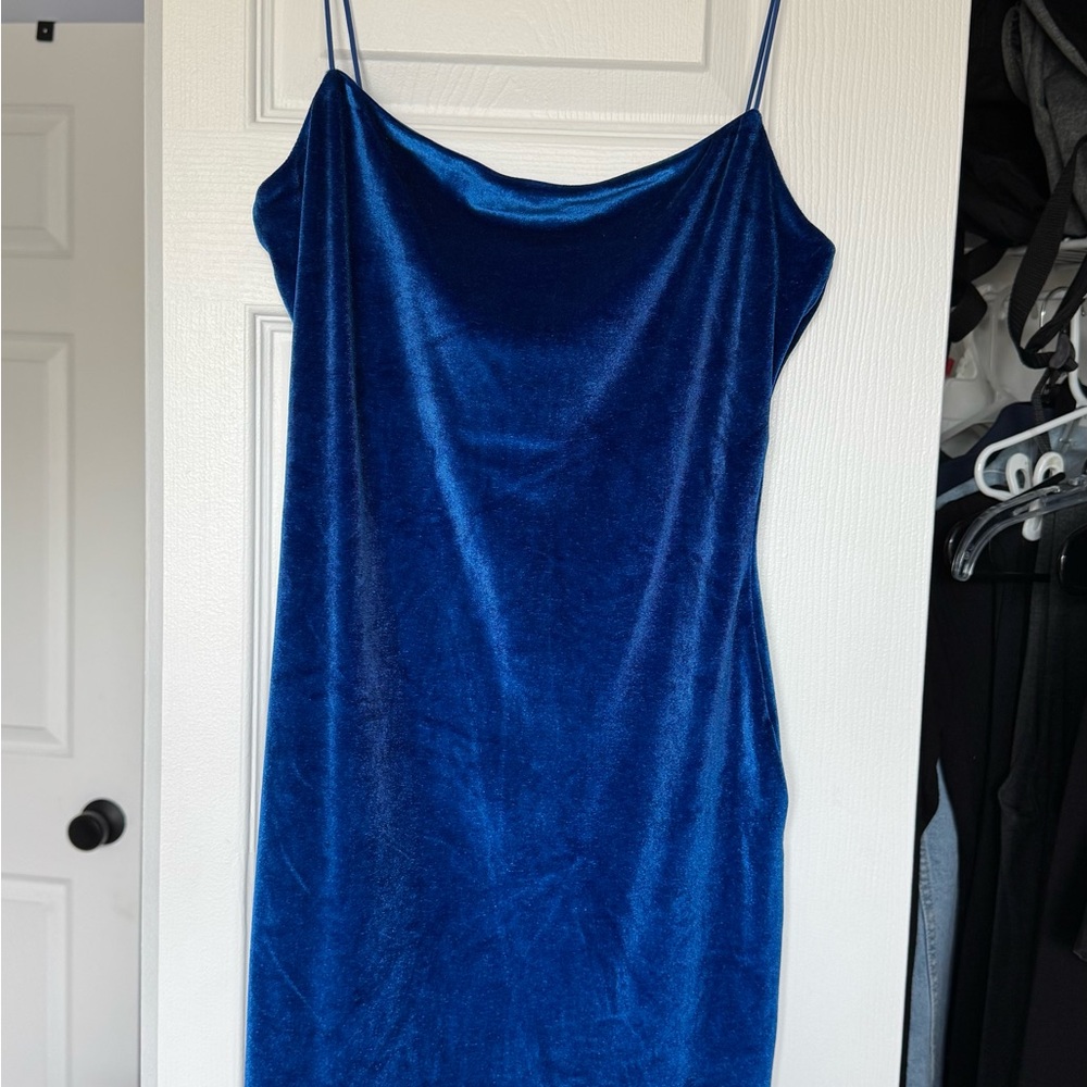 Princess Polly Blue Cocktail Slip Dress